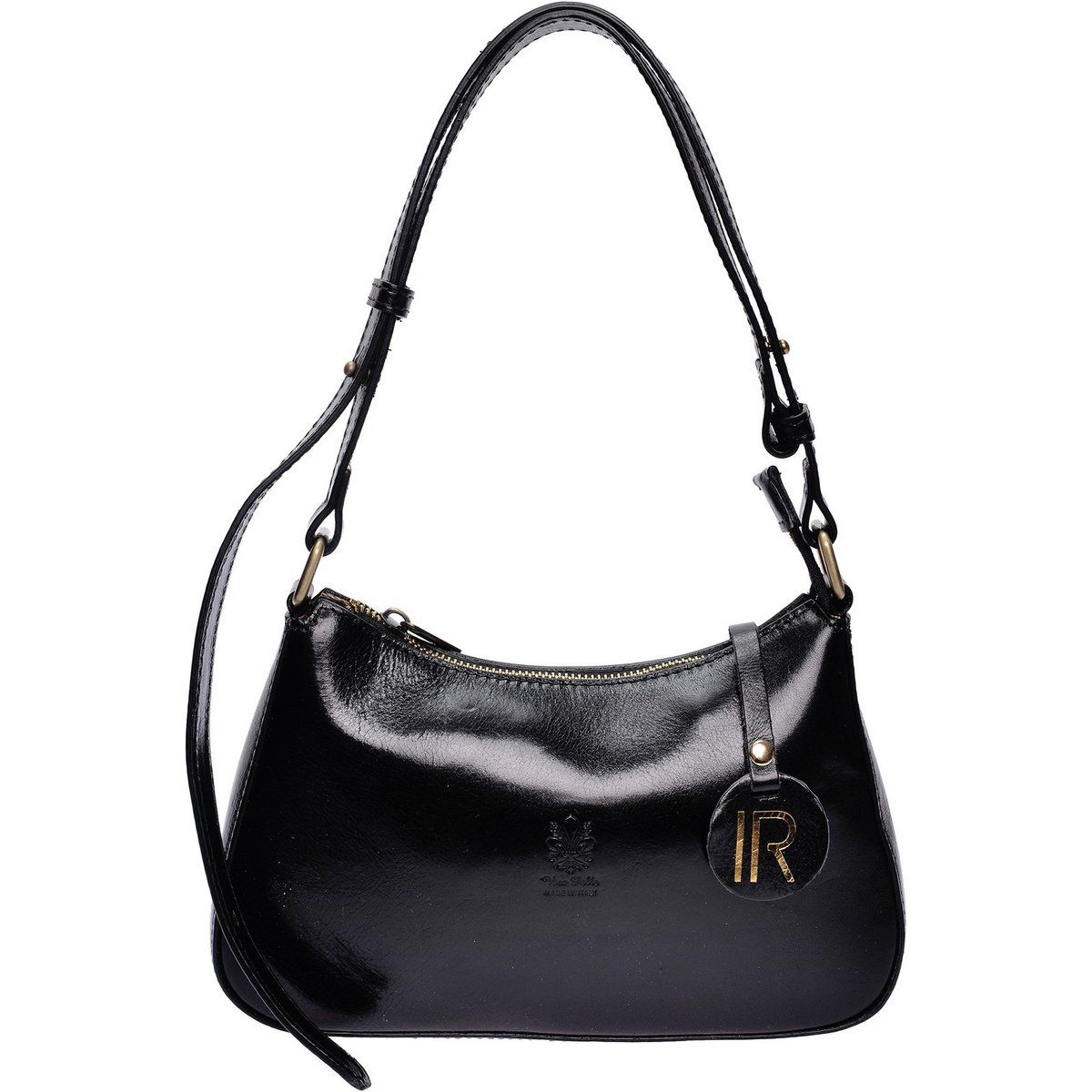 Elegante Leder-Baguette-Schultertasche