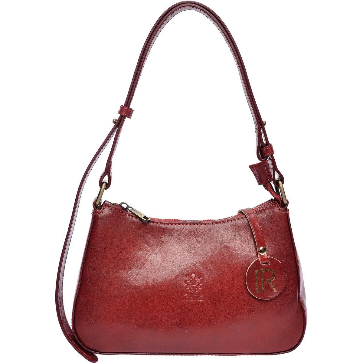 Klassische Schultertasche aus Leder