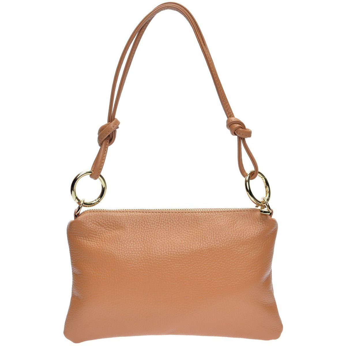 Ledertasche mit Knotendetail am Griff