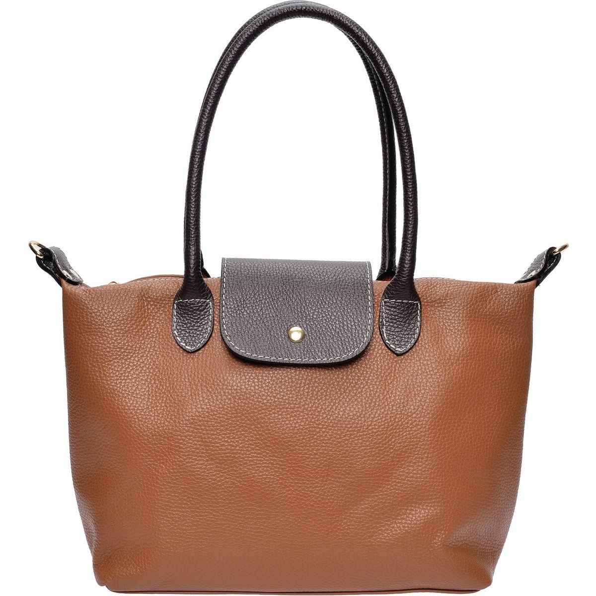Elegante Tote-Bag aus genarbtem Leder