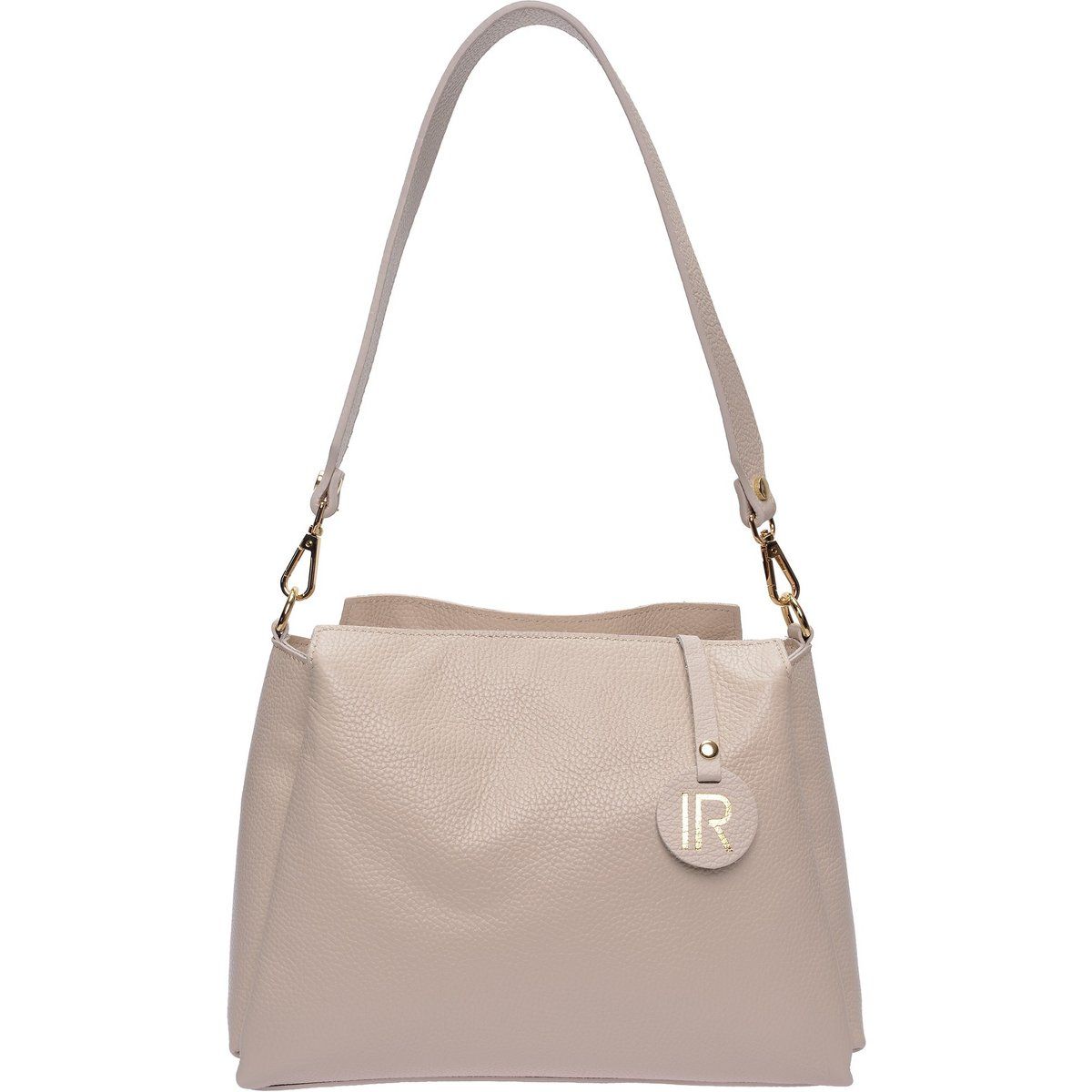 Elegante Schultertasche aus genarbtem Leder