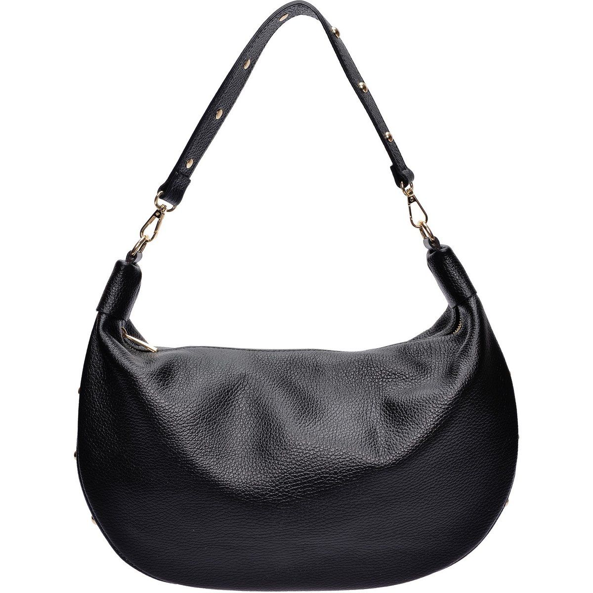 Hobo-Tasche aus genarbtem Leder