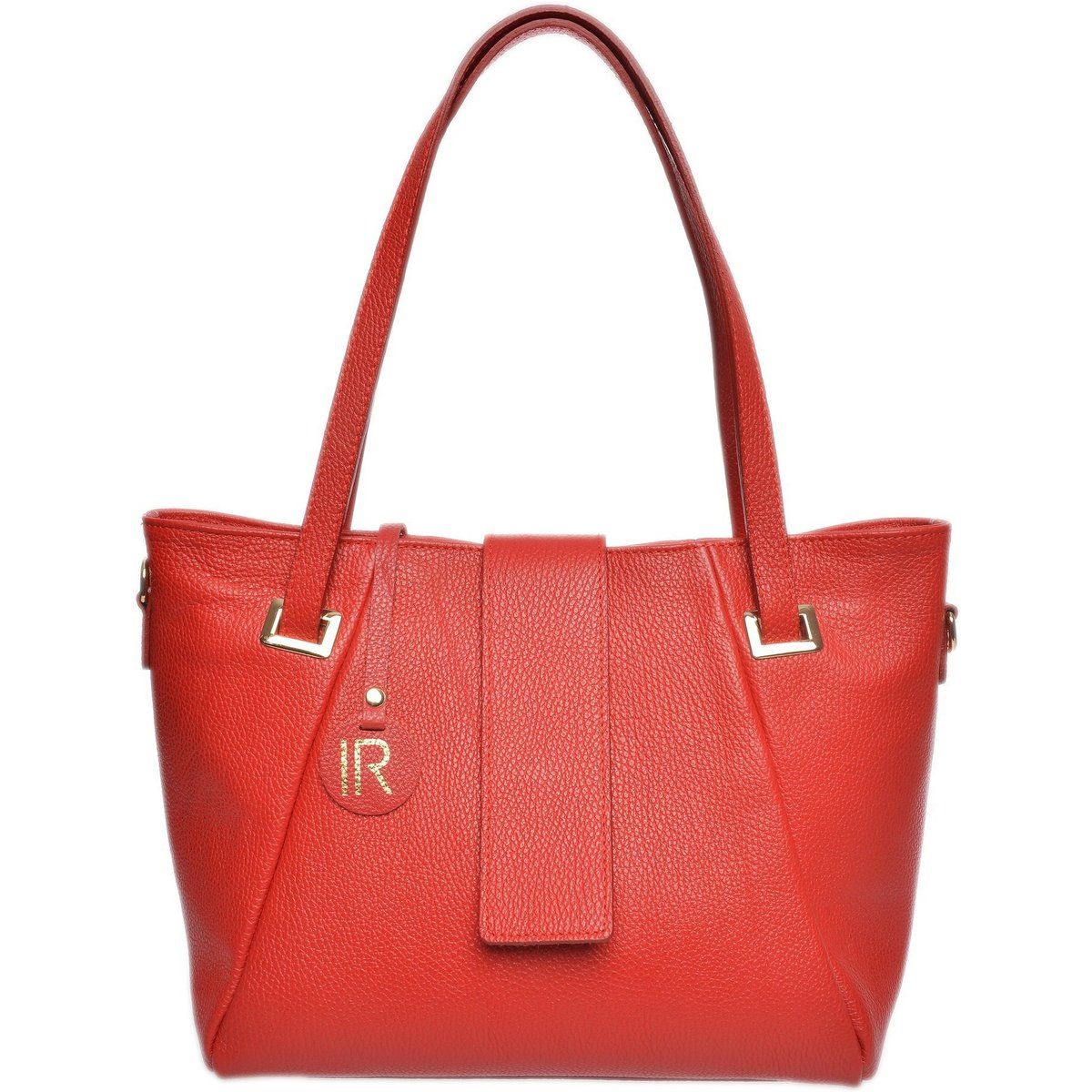 Elegante strukturierte Leder-Tragetasche