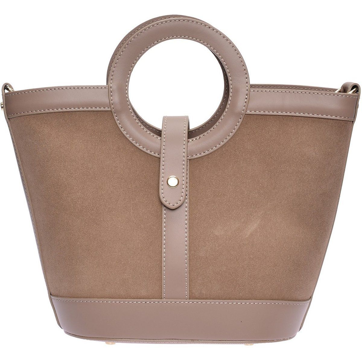 Handtasche aus Wild- und Glattleder