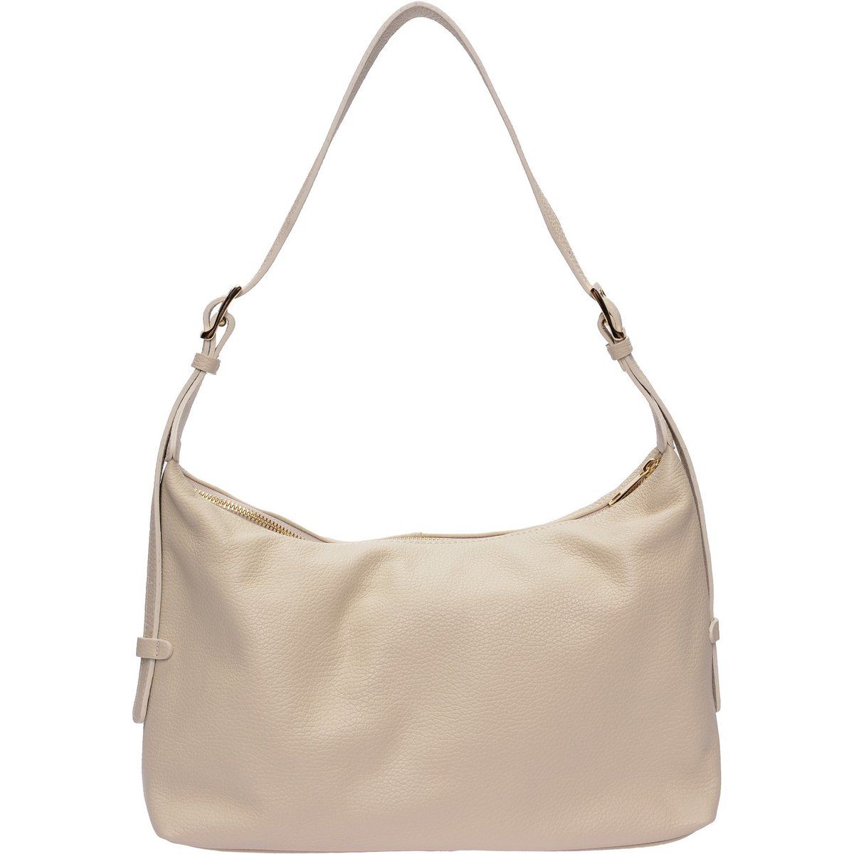 Hobo-Tasche aus genarbtem Leder