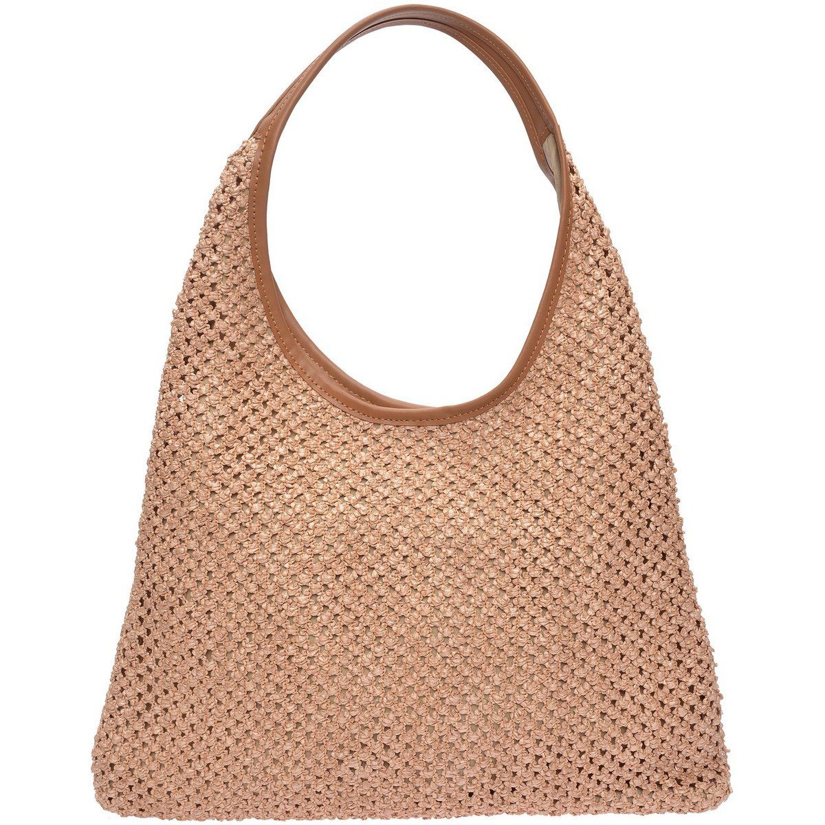 Geflochtene Hobo-Tasche aus Stroh