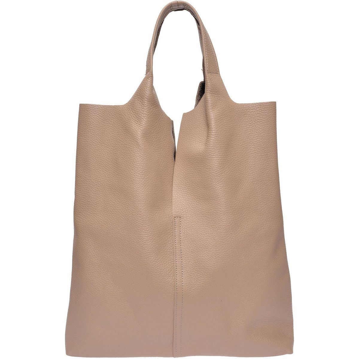Lässige Hobo-Tasche aus genarbtem Leder