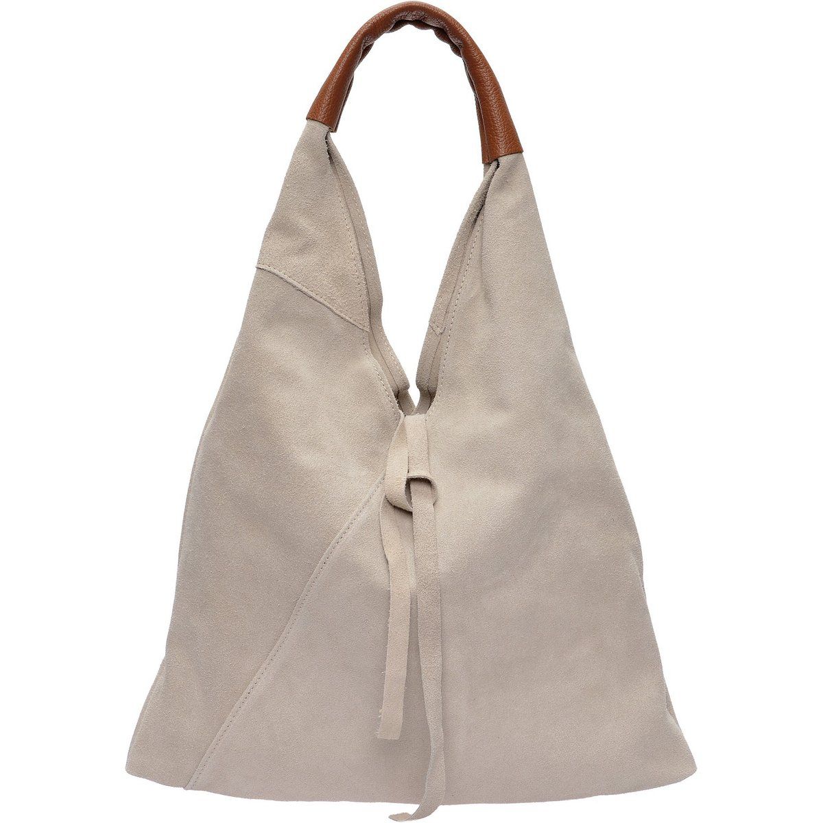Minimalistische Hobo-Tasche aus Wildleder