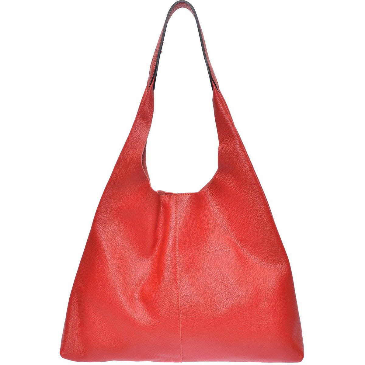 Hobo-Tasche aus genarbtem Leder