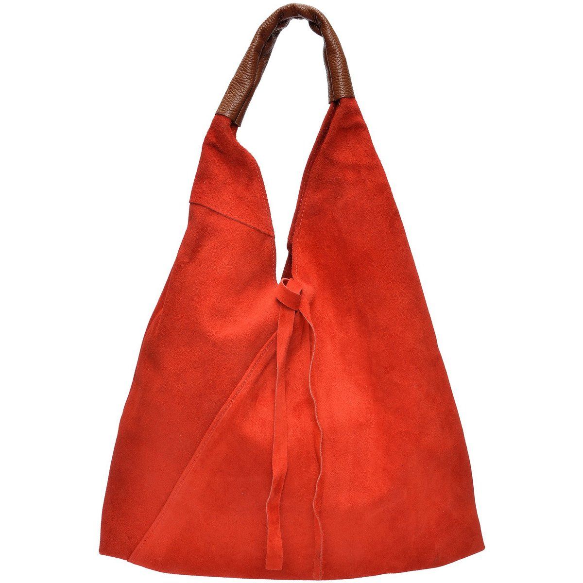 Minimalistische Hobo-Tasche aus Wildleder