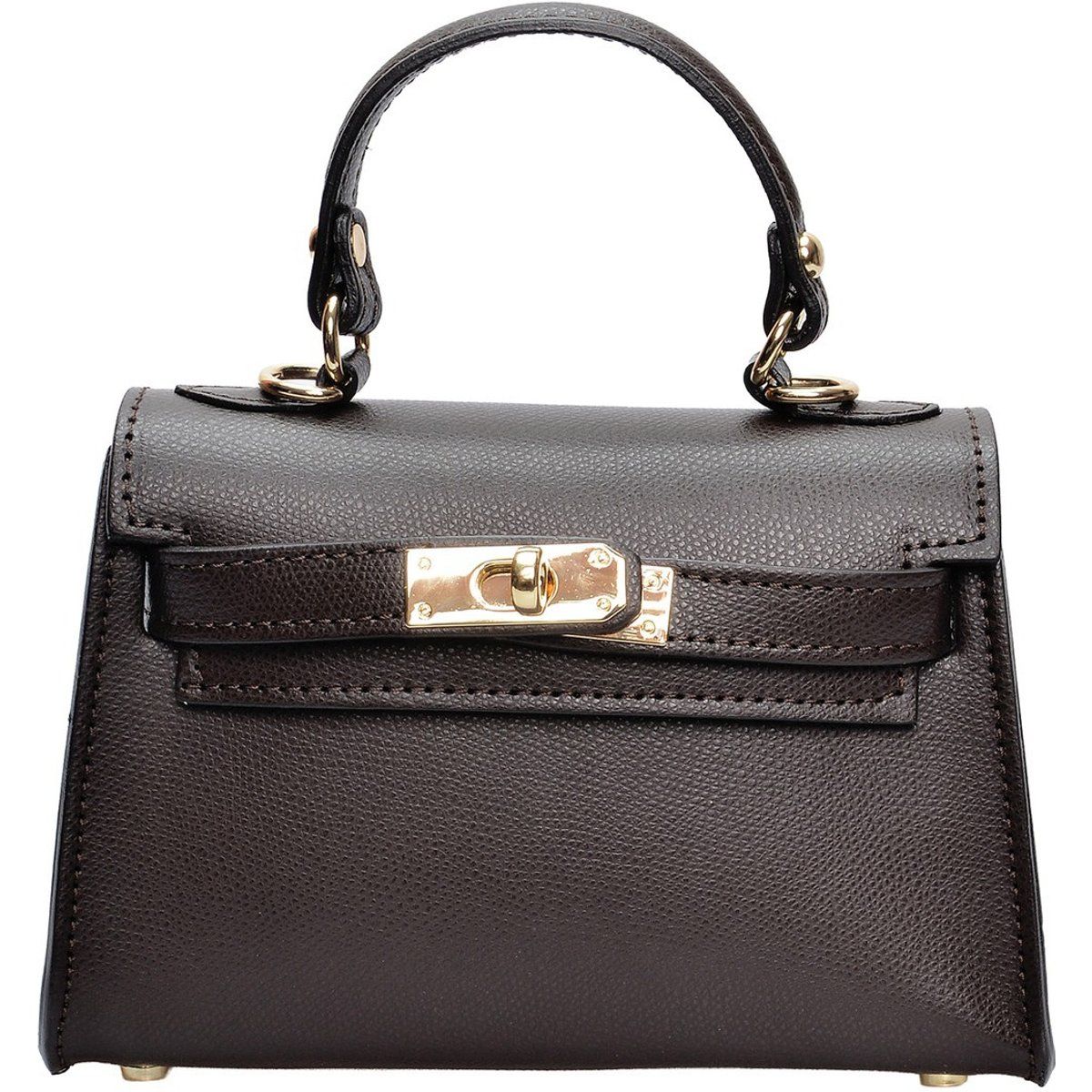 Elegante Mini-Henkeltasche aus Leder