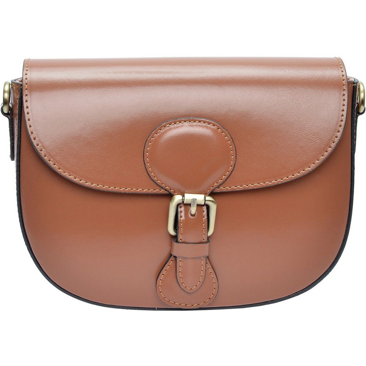 Klassische Satteltasche aus Leder