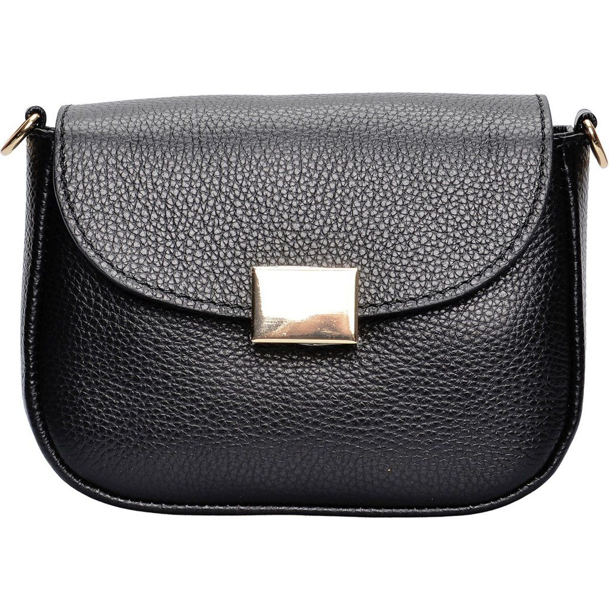 Strukturierte Crossbody-Tasche mit Schnalle