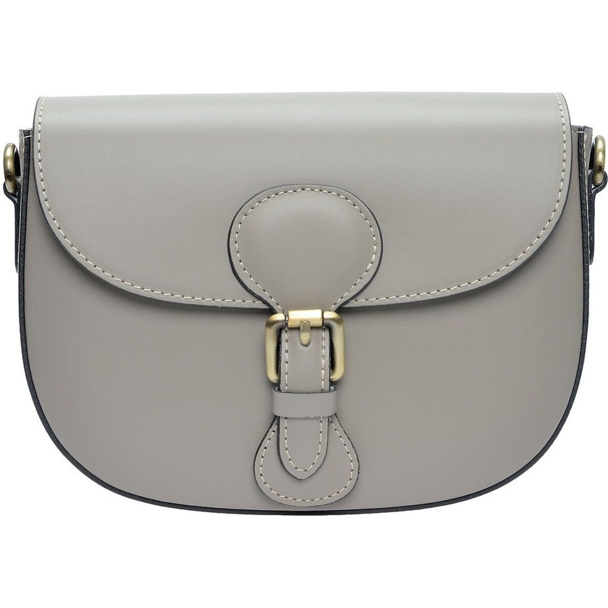 Klassische Leder-Satteltasche