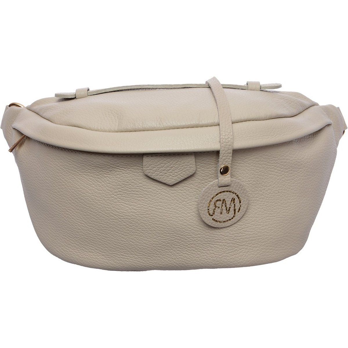 Gürteltasche aus genarbtem Leder