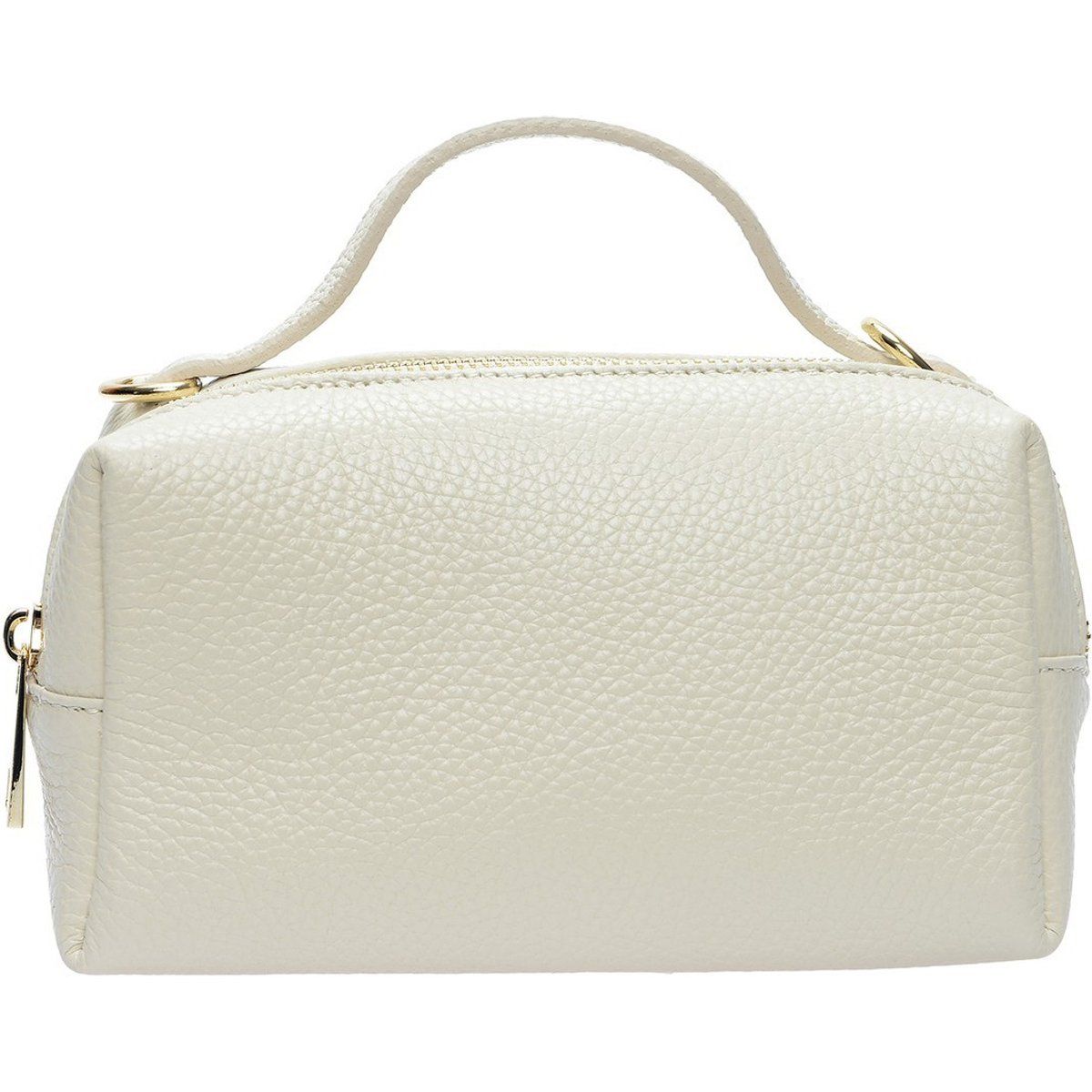 Boxy Crossbody-Tasche aus strukturiertem Leder