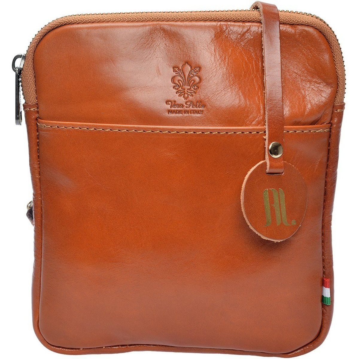 Crossbody-Tasche aus glattem Leder