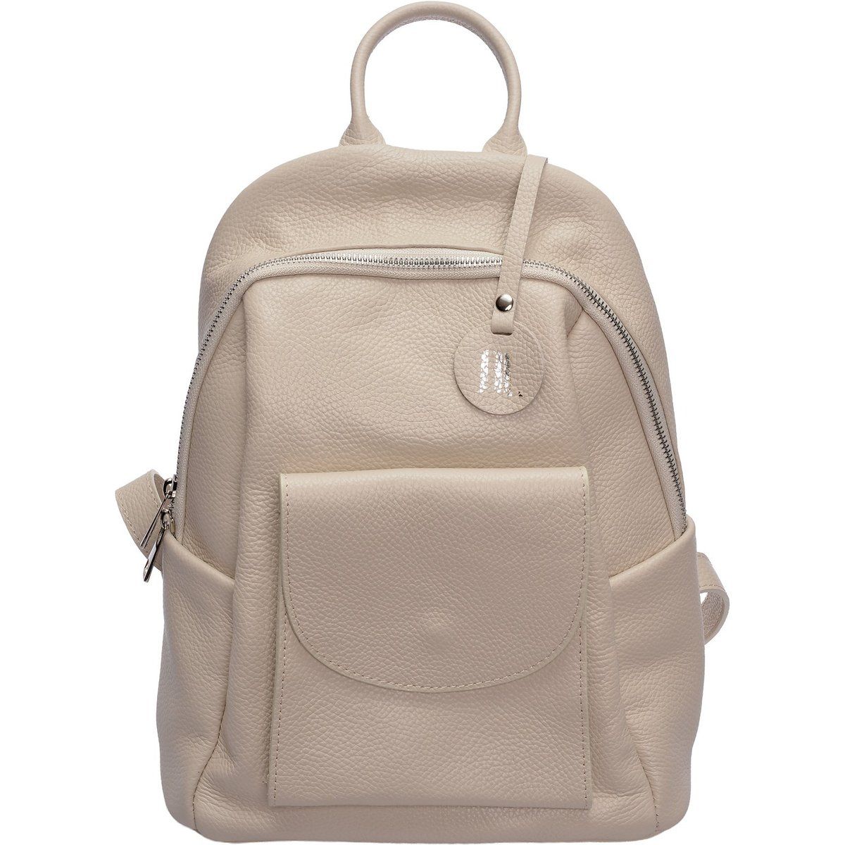 Stadtrucksack aus genarbtem Leder