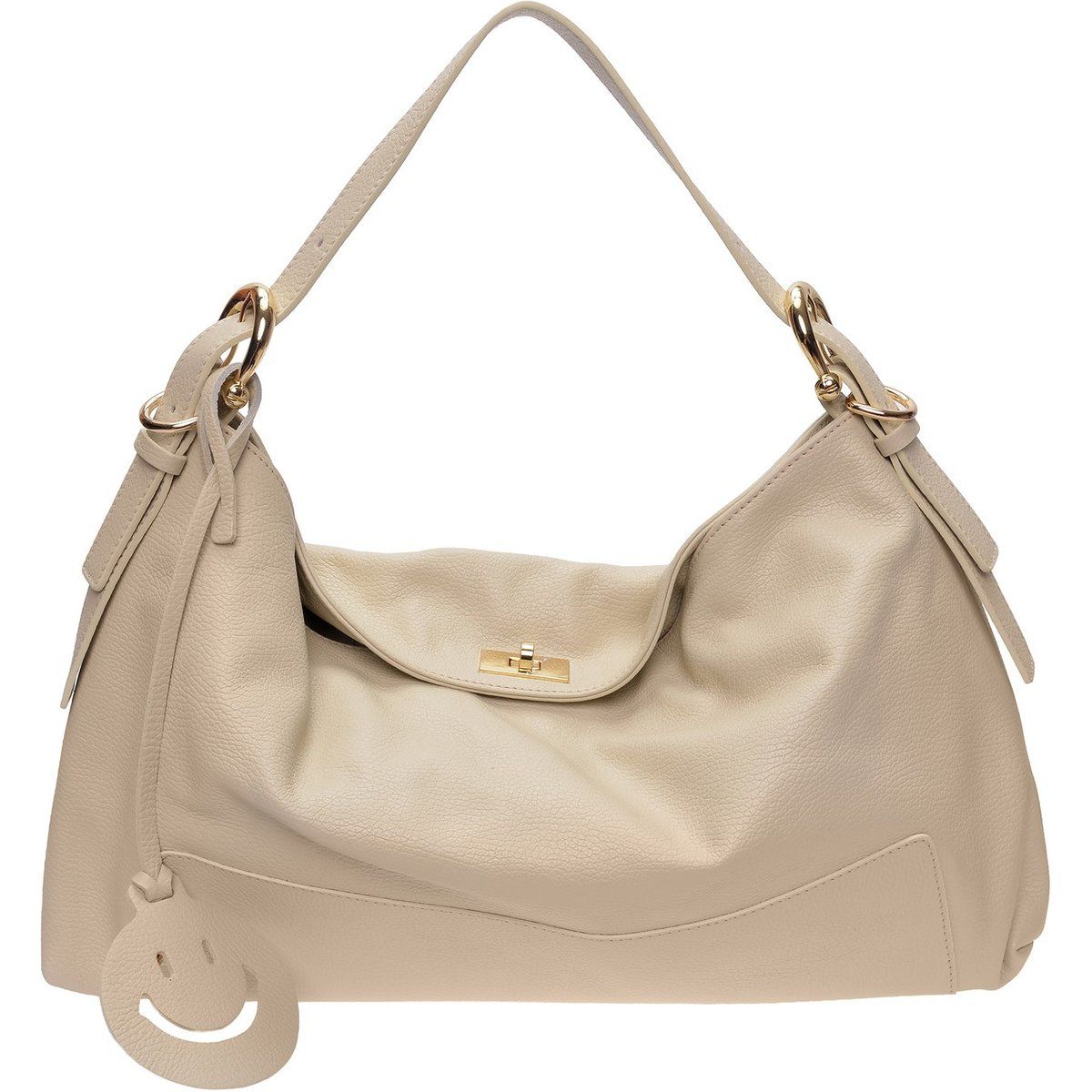Lässige Hobo-Tasche mit Anhänger