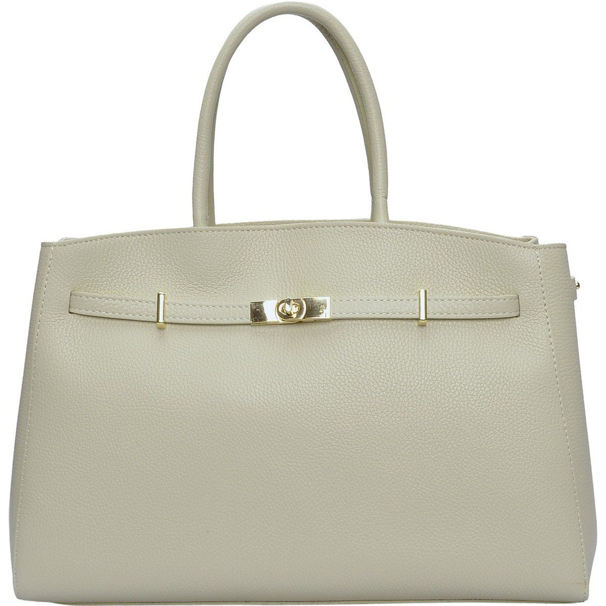 Elegante Tragetasche aus genarbtem Leder