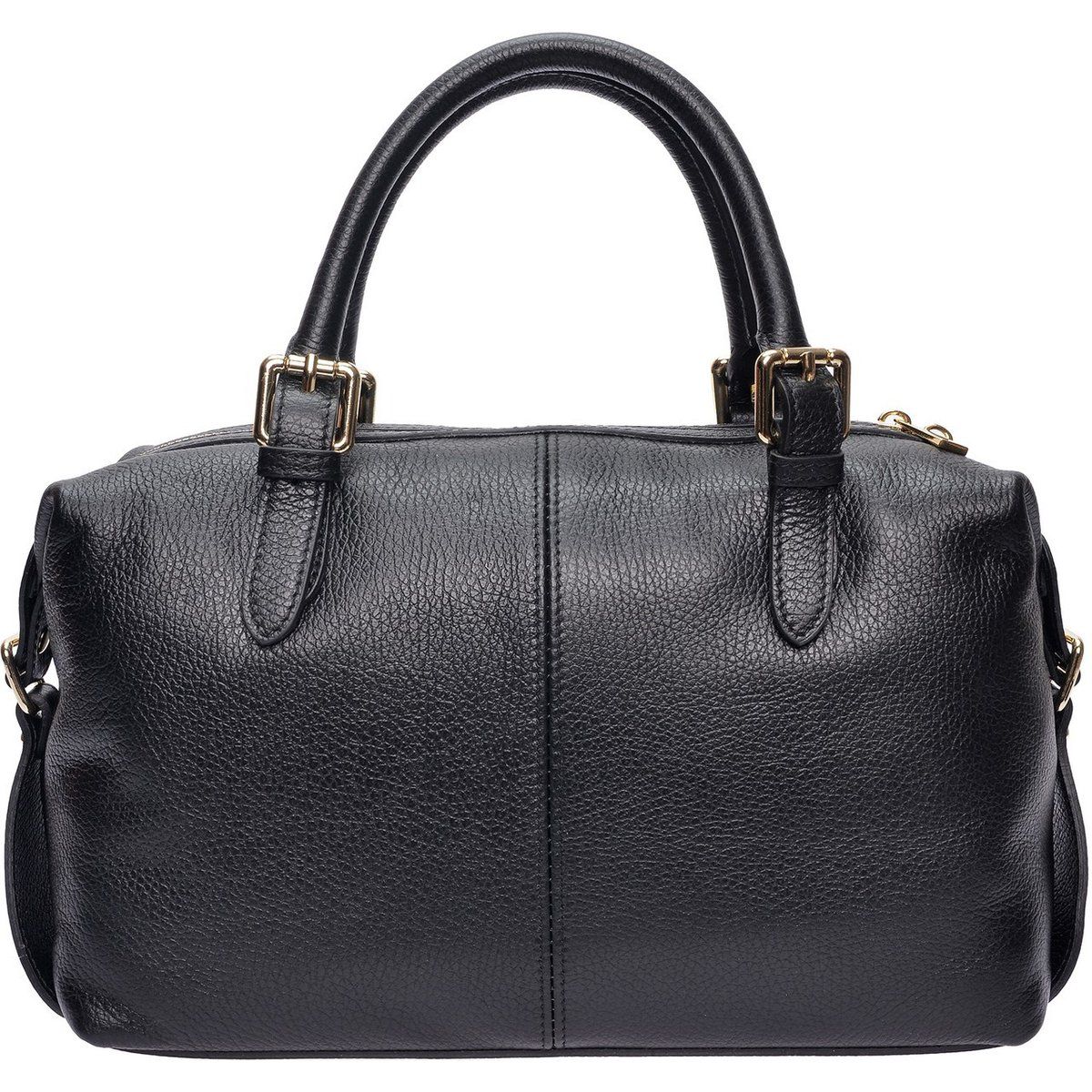 Strukturierte Satchel aus Narbenleder