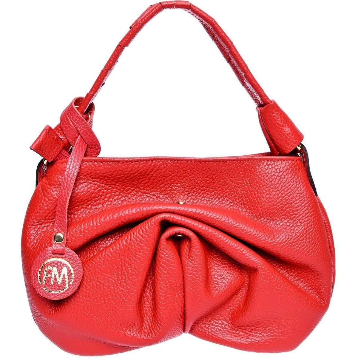 Gefaltete Hobo-Tasche aus Rindsleder