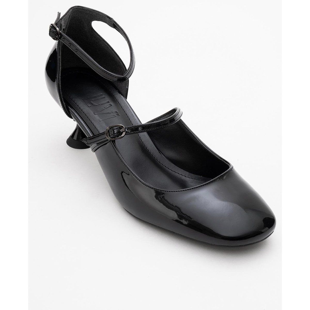 Mary Jane Pumps mit eckiger Zehe
