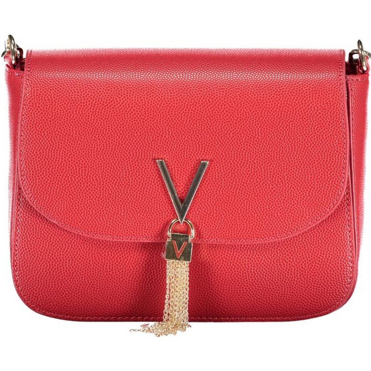 Strukturierte Überschlagtasche mit Quaste