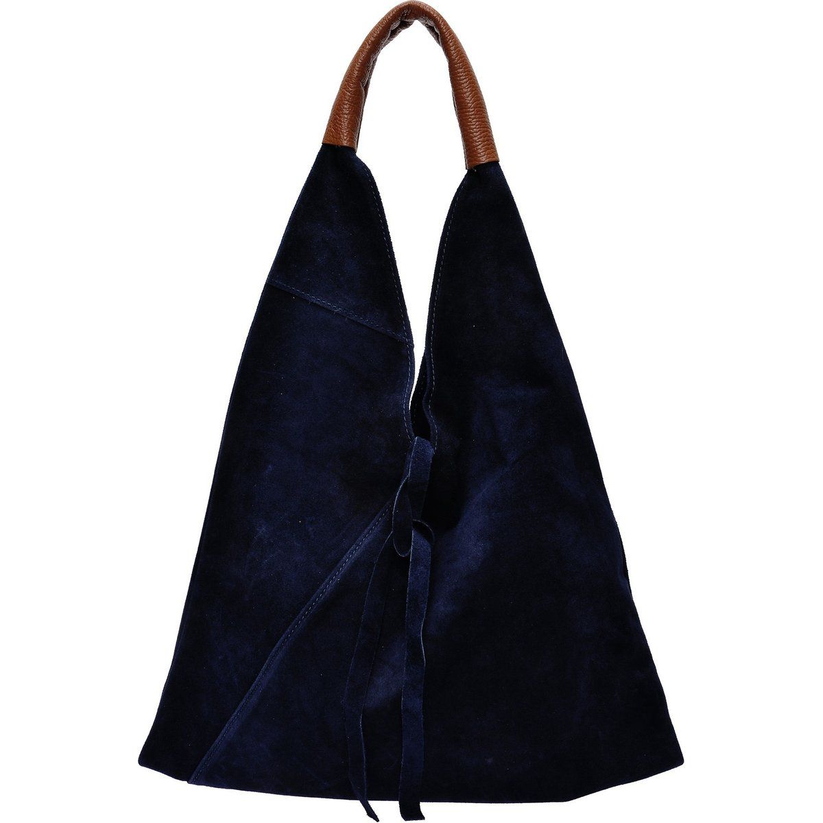 Minimalistische Hobo-Tasche aus Wildleder