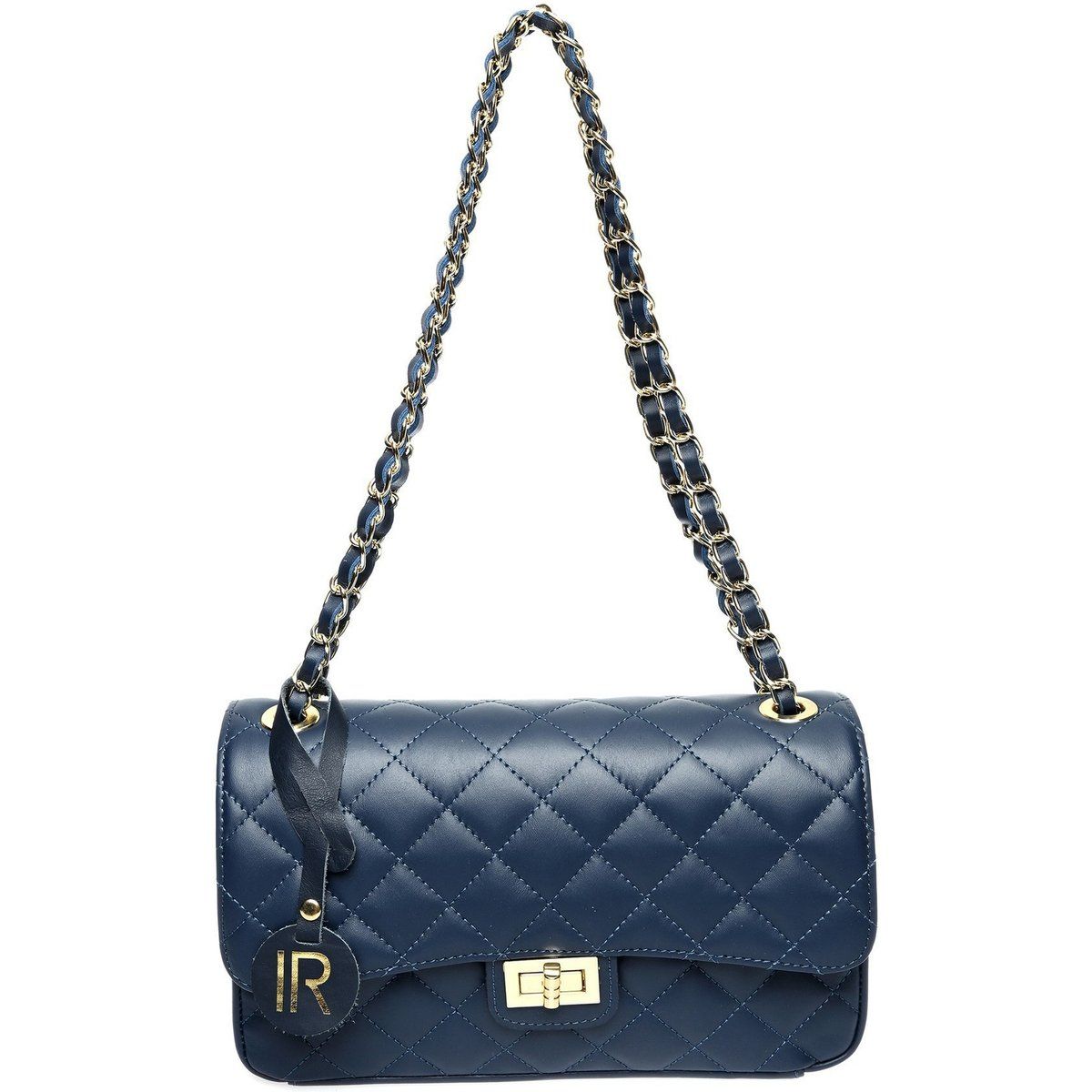 Zeitlose gesteppte Leder-Schultertasche