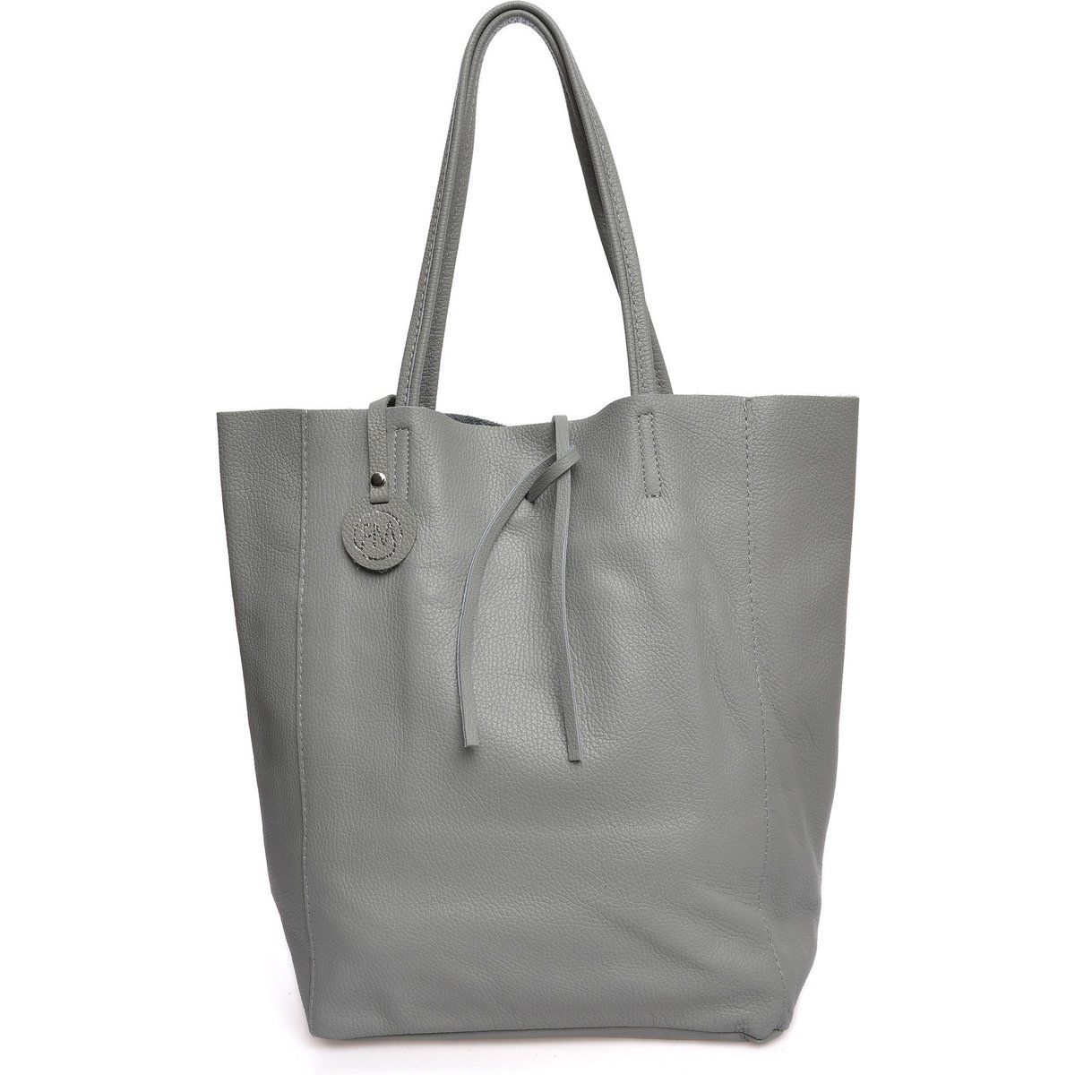 Minimalistische Tasche aus genarbtem Leder