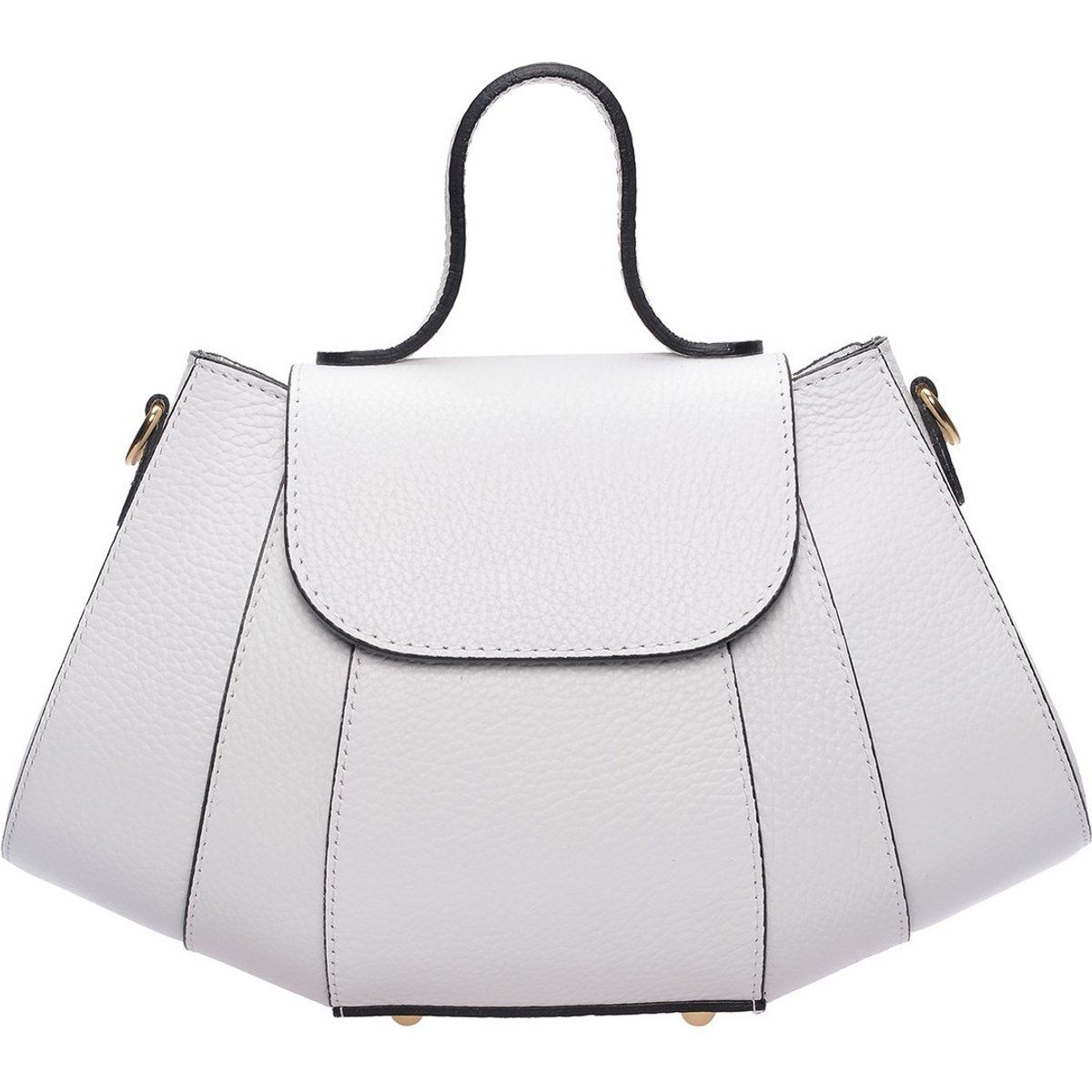 Skulpturale Handtasche in Fächerform