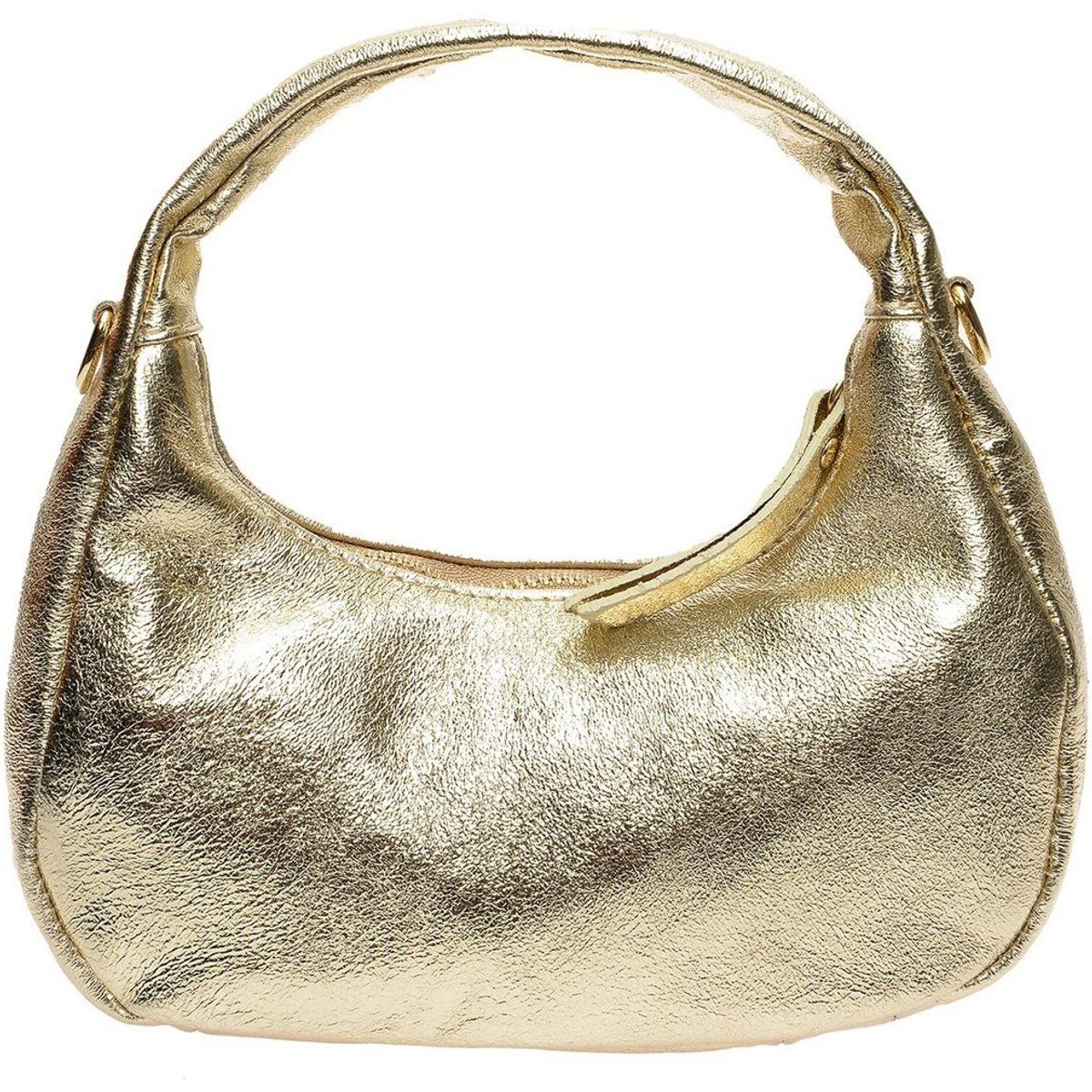 Schicke goldene Metallic-Hobo-Tasche