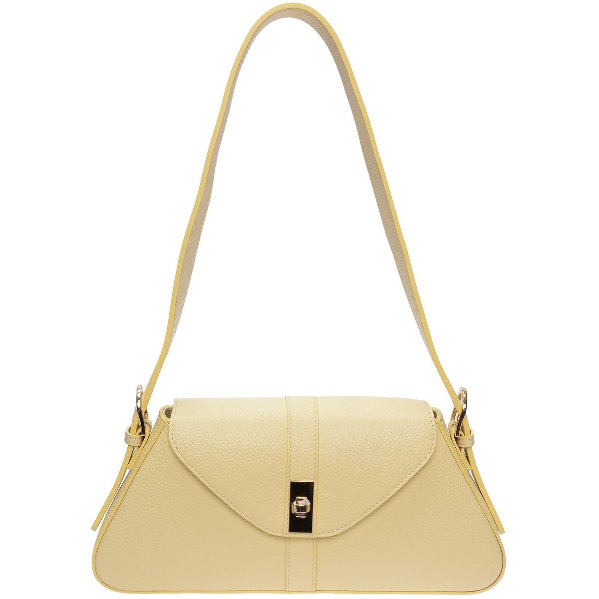 Elegante Schultertasche aus genarbtem Leder