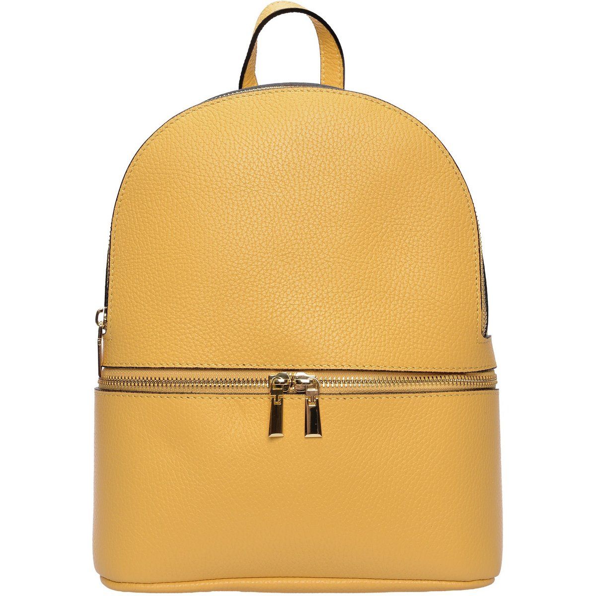 Minimalistischer Rucksack aus genarbtem Leder