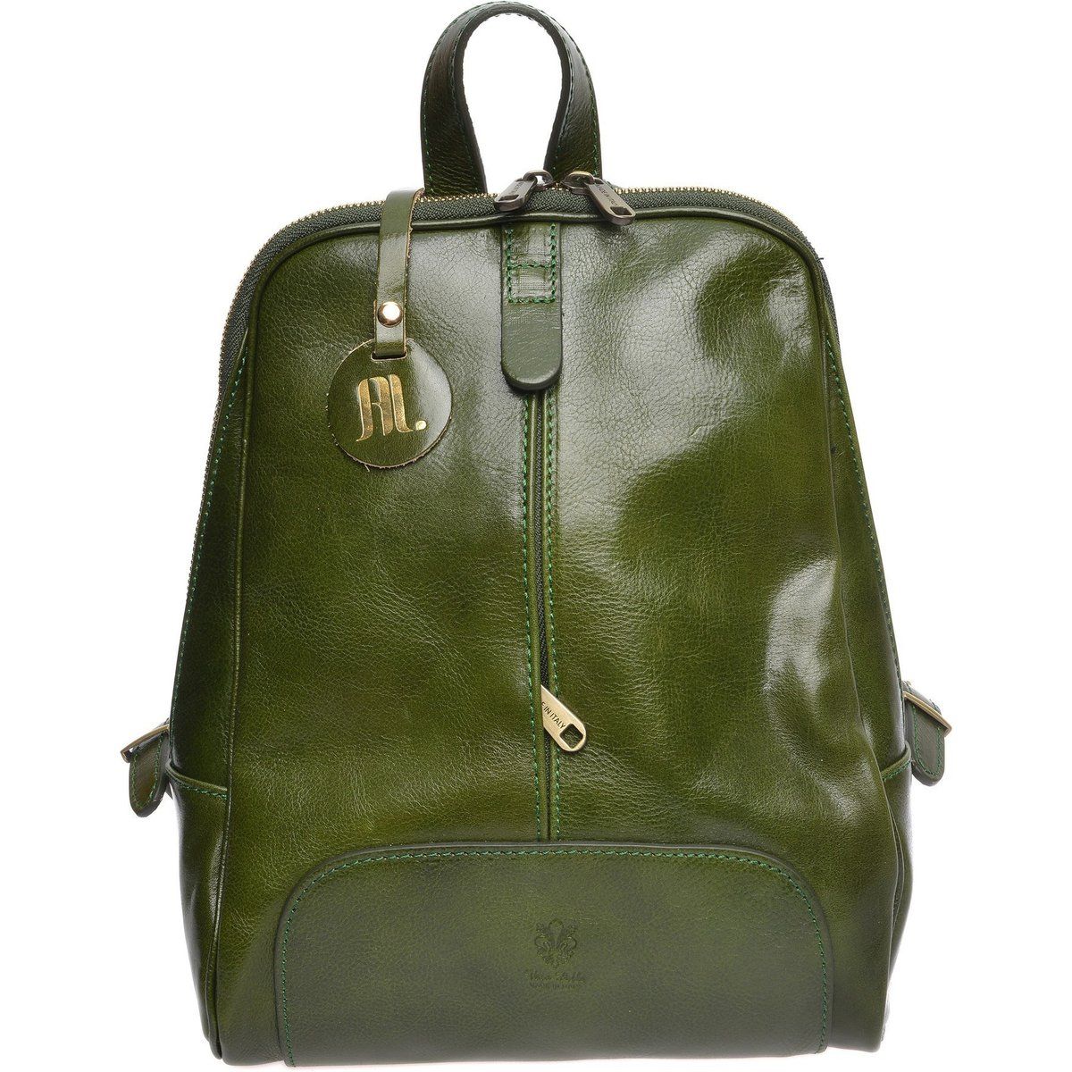 Eleganter Rucksack aus Glanzleder