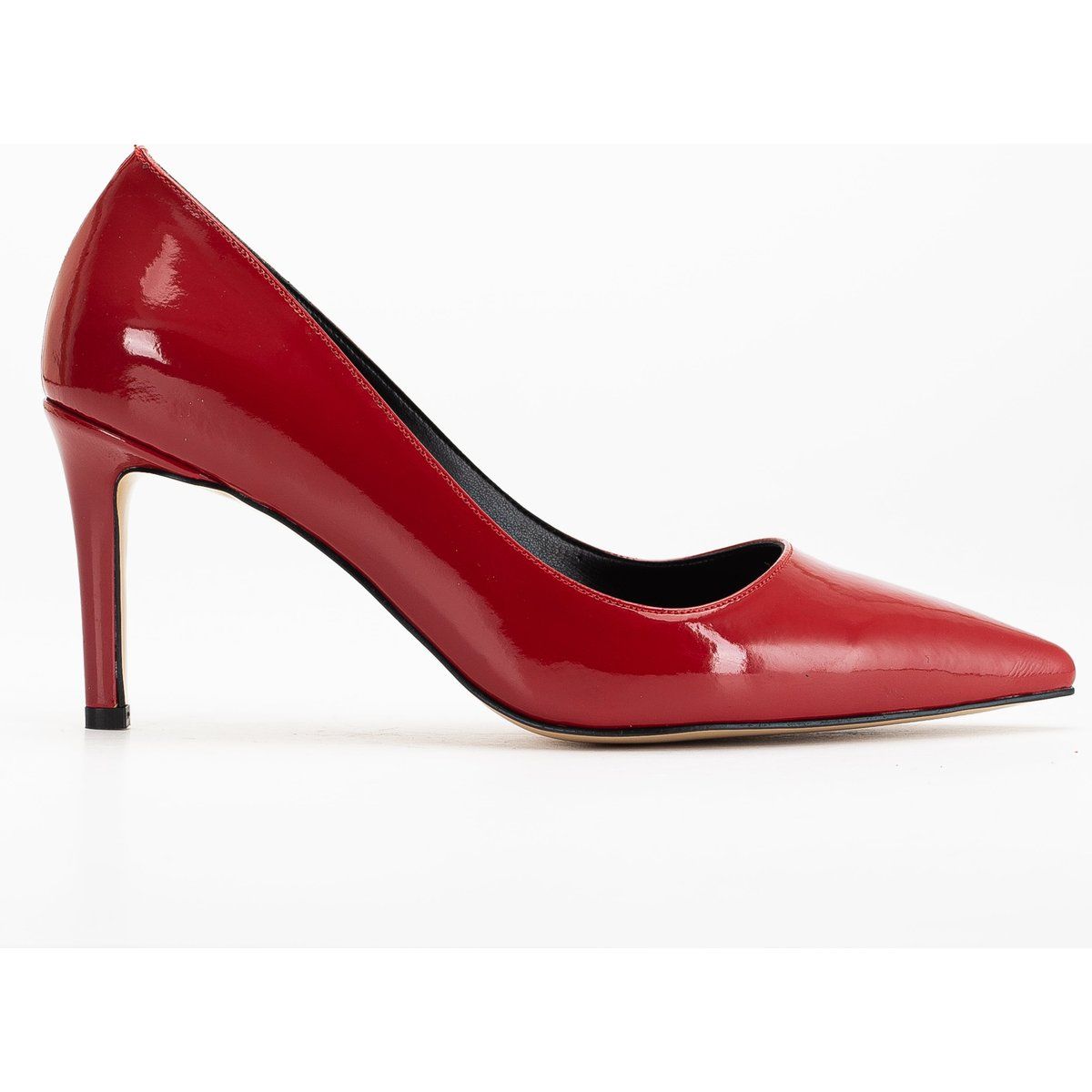 Spitze Stiletto-Pumps in Lackoptik