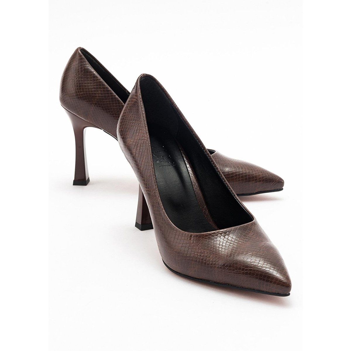 Elegante spitze Pumps in Schlangenoptik