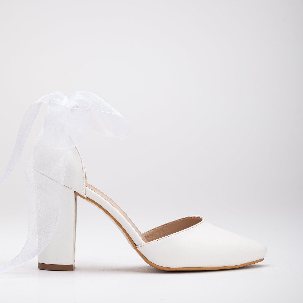Elegante Blockabsatz-Pumps mit Schleife