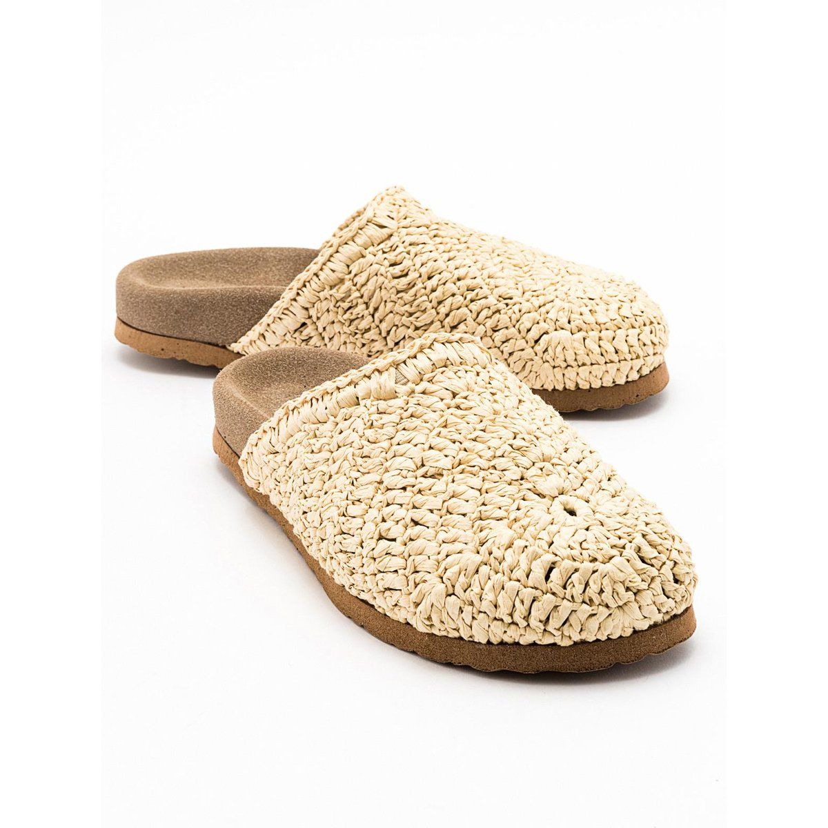 Geflochtene Zehengeschlossene Slide-Sandalen