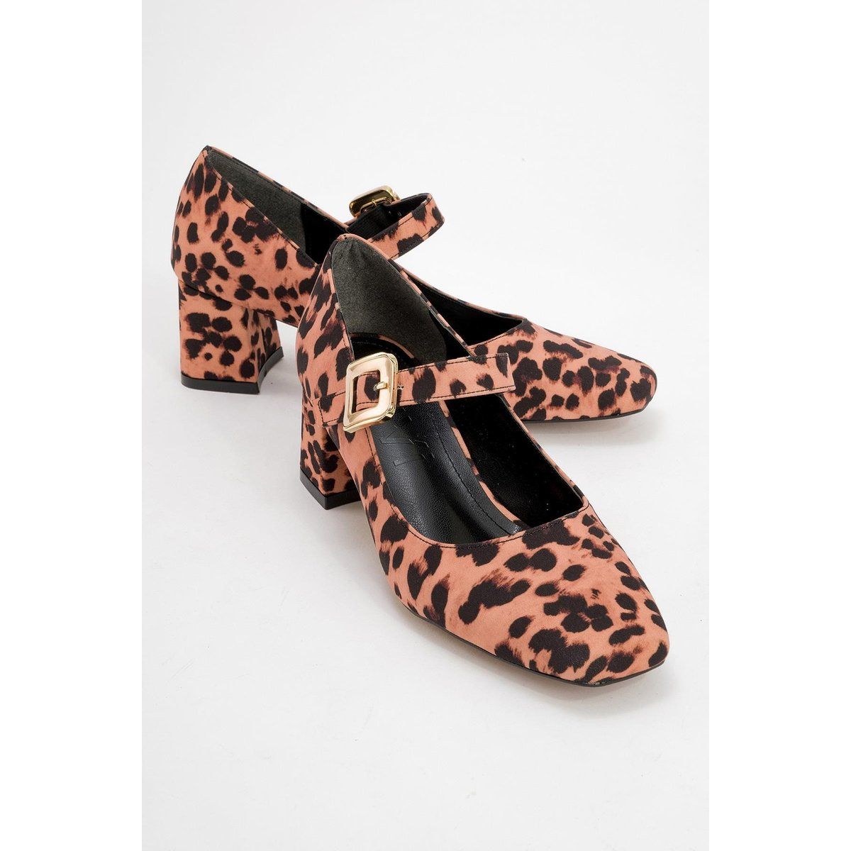 Mary Jane Pumps mit Leopardenmuster