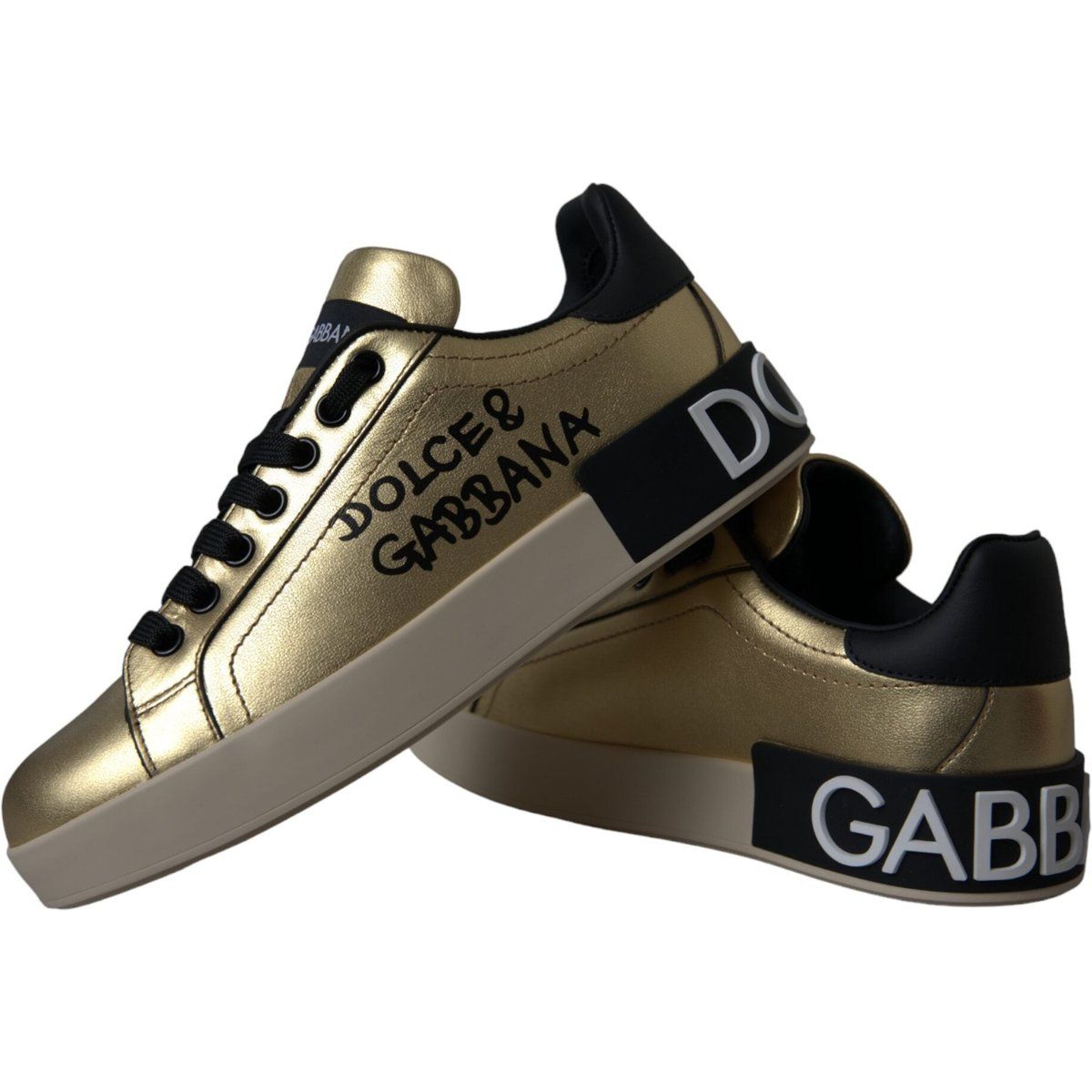 Portofino Metallic-Leder-Sneaker