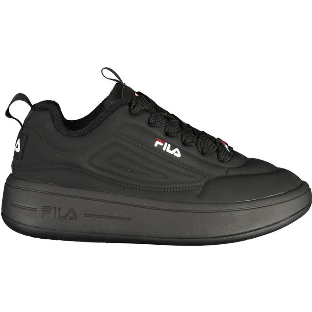 Klobige Plateau-Sneaker mit niedrigem Schaft