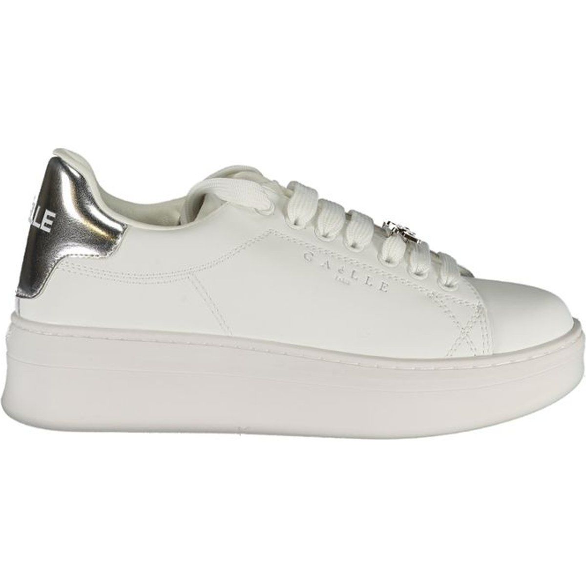 Plateau-Sneaker mit Metallic-Detail