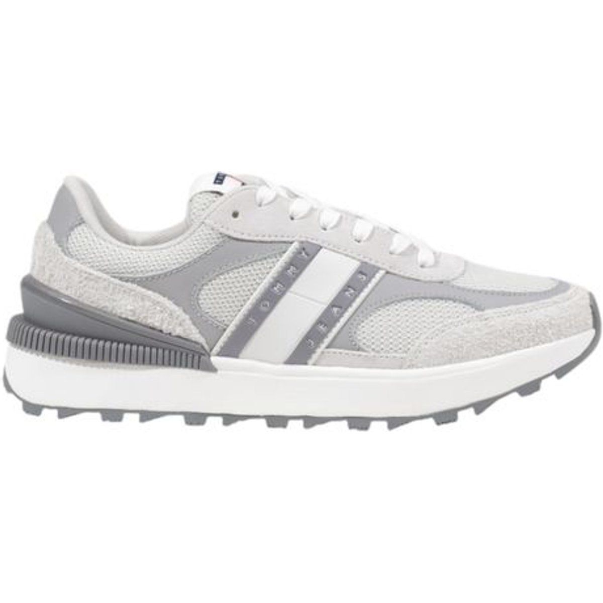 Sportliche Tech Runner Wildleder Sneaker