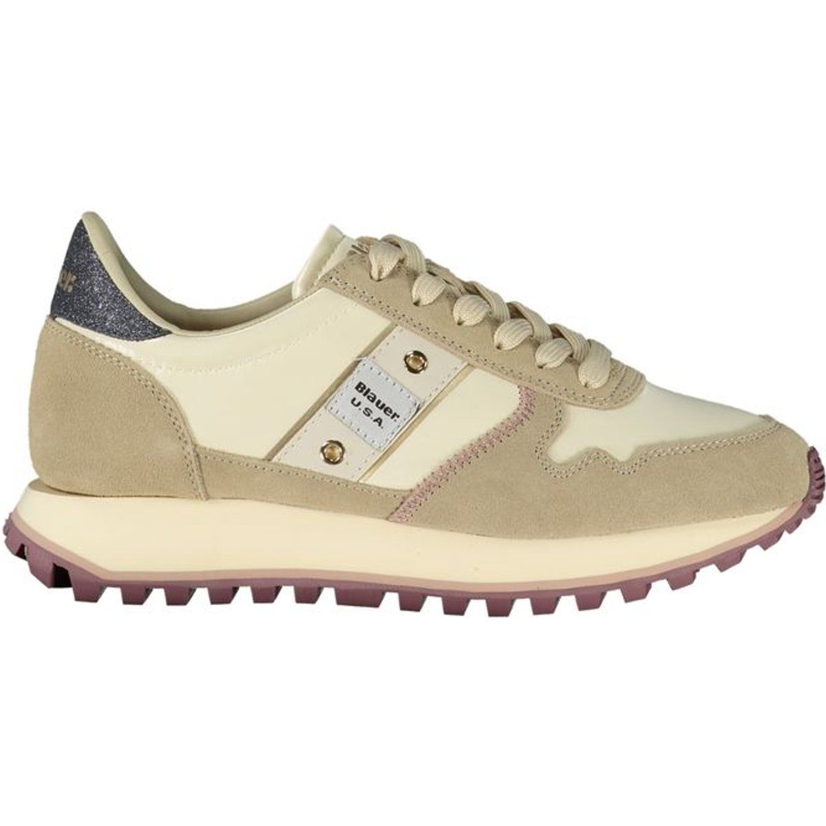 Sportliche Sneaker mit Wildleder-Einsätzen
