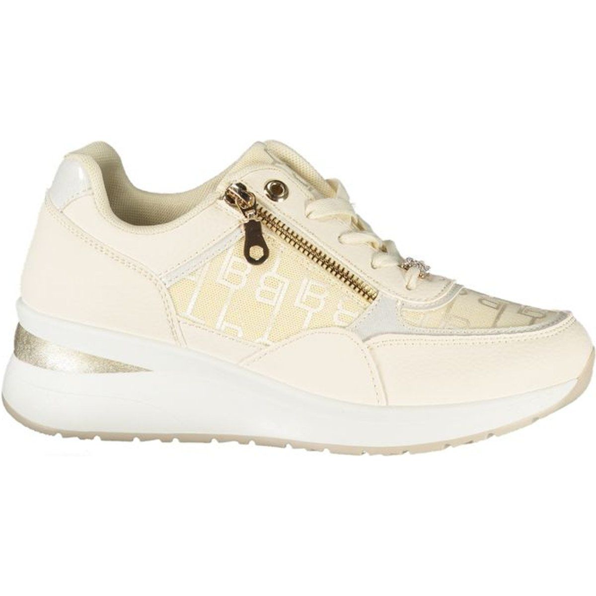 Monogramm-Plateau-Sneaker mit Reißverschluss