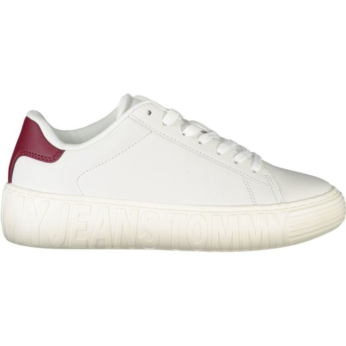 Low-Top Leder-Sneaker mit Plateausohle