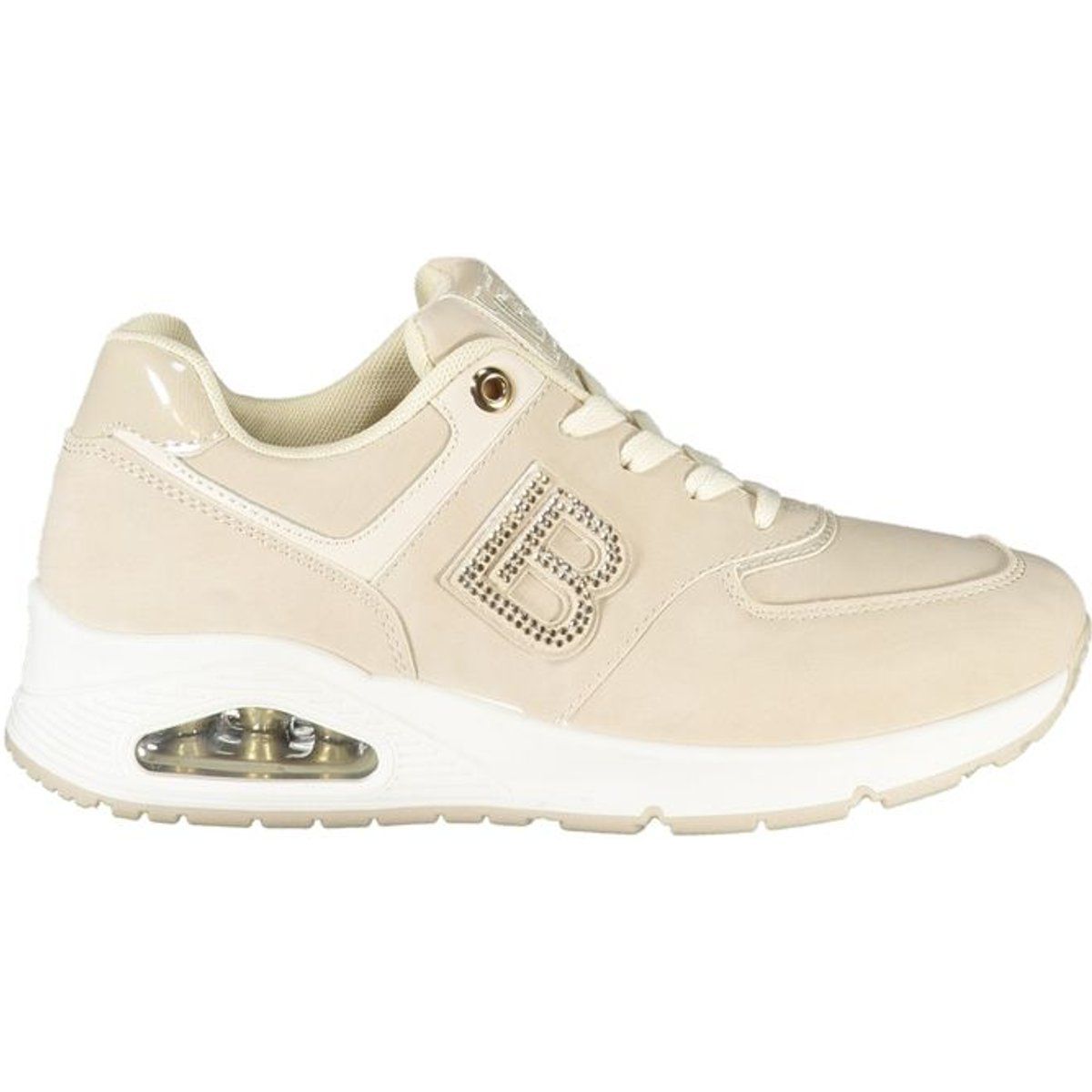 Plateau-Sneaker mit Strass-Verzierung