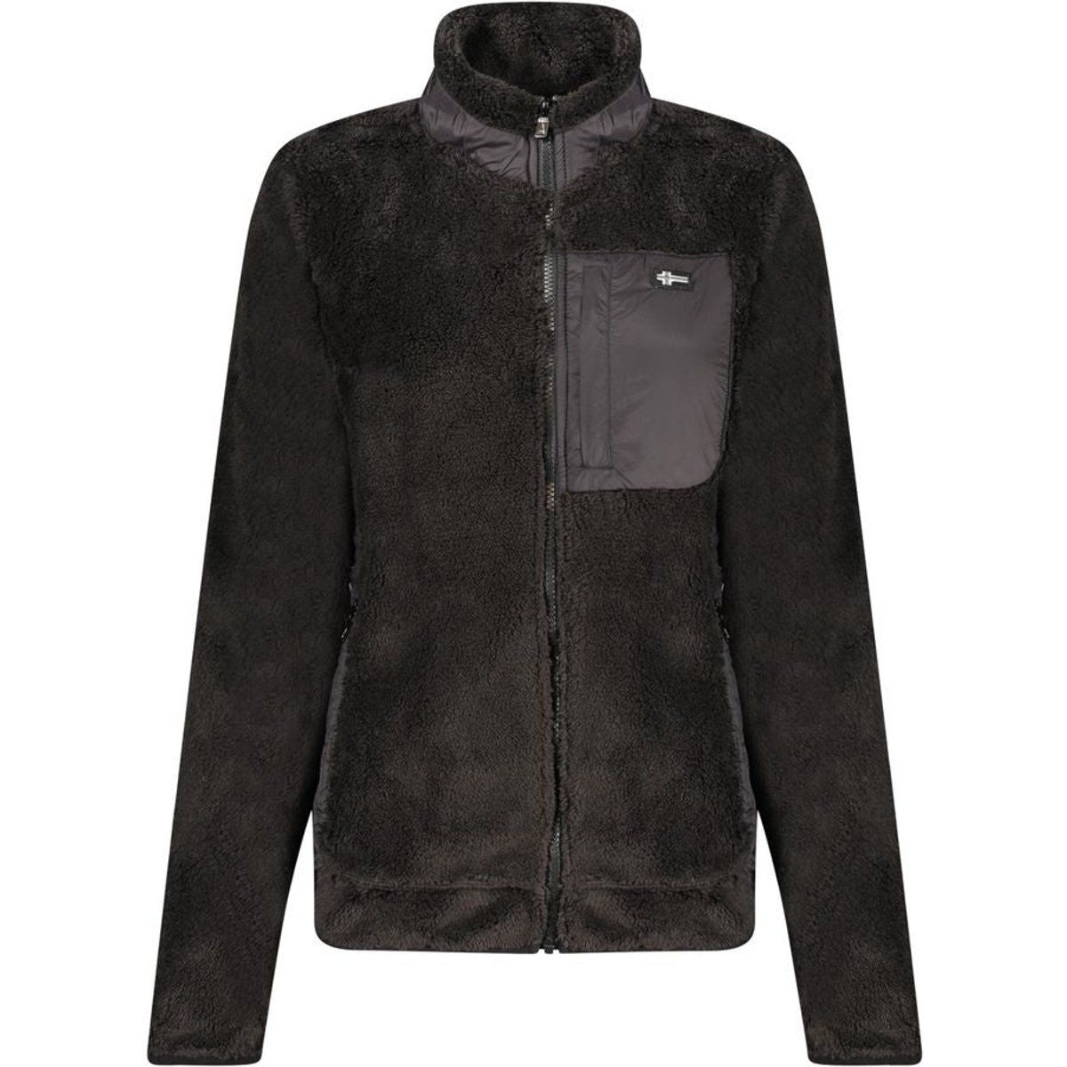 Hochflor-Teddy-Midlayer mit Reißverschluss